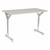 Adjustable-Height Y-Frame Two-Student Desk & 18" Shapes Series School Chair Set – Desks/Chairs for 16 Students - Desk