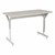 Adjustable-Height Y-Frame Two-Student Desk and 18-Inch Profile Series School Chair Set - Desk - Gray Spectrum