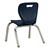 Shapes Series School Chair (12" H) - Smooth back shown