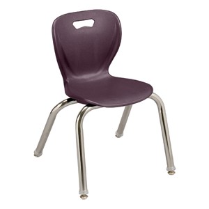 Shapes Series School Chair (14" H) - Eggplant