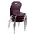 Shapes Series School Chair - Eggplant - Stacked