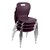 Shapes Series School Chair - Eggplant - Stacked