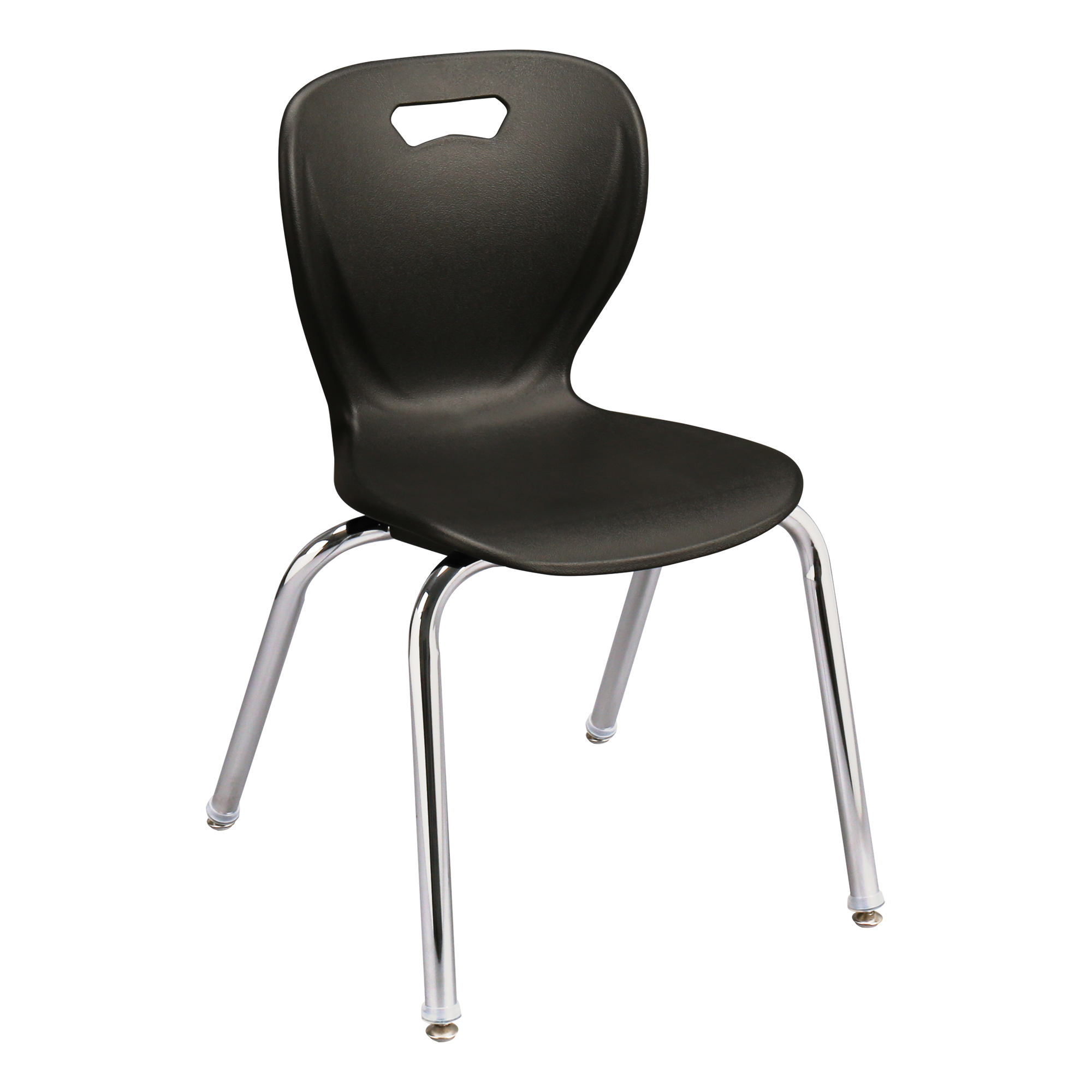 Adjustable-Height Y-Frame Two-Student Desk & 18" Shapes Series School Chair Set – Desks/Chairs for Four Students - Chair
