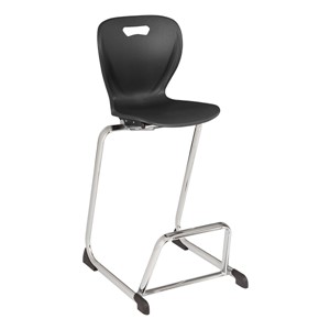 Shapes Series High Cantilever Student Chair - Black
