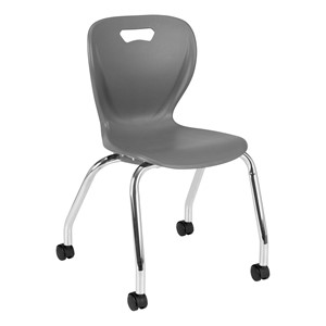 Shapes Series Mobile School Chair - Gray