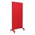 Double-Sided Tempered Glass Partition (36" L x 72" H ) - Red