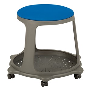 Multi-Purpose Upholstered Mobile Stool