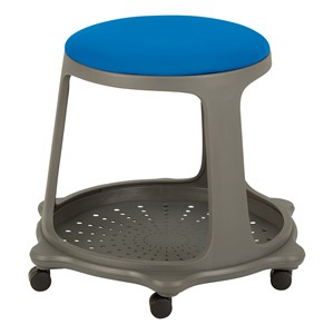 Multi-Purpose Upholstered Mobile Stool