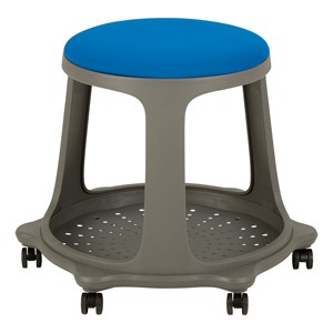 Multi-Purpose Upholstered Mobile Stool