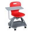 Shapes Series Mobile Tablet Arm Chair - Red