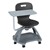 Shape Series Mobile Tablet Arm Chair - Black