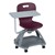 Shape Series Mobile Tablet Arm Chair - Eggplant