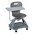 Shape Series Mobile Tablet Arm Chair - Gray
