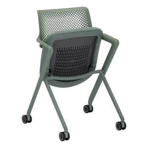 Folding Fabric Chair w/ Wheels