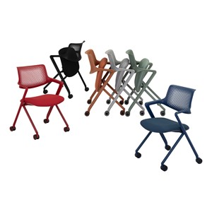 Folding Fabric Chair w/ Wheels