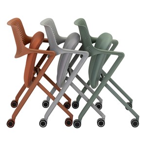 Folding Fabric Chair w/ Wheels