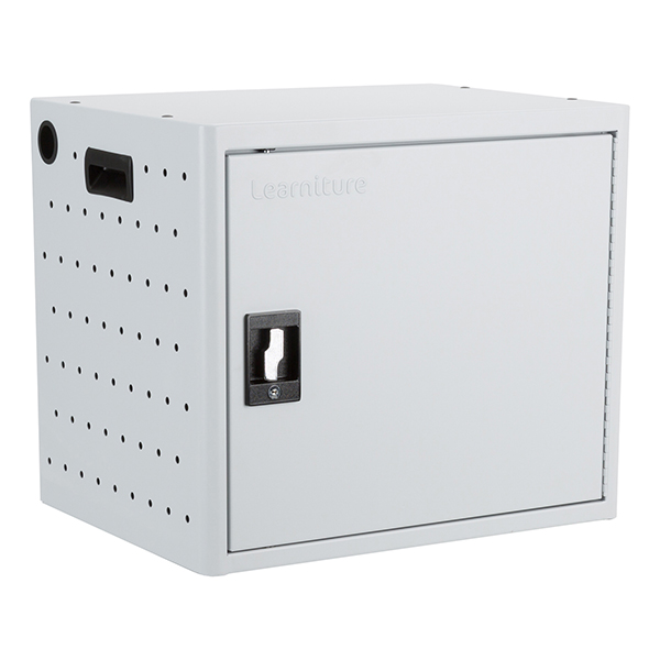 Shapes Series 12-Device Wall-Mount Chromebook, Laptop and Tablet Charging Cabinet - Closed