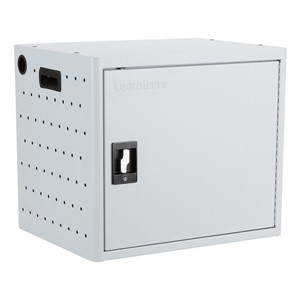 Shapes Series 12-Device Wall-Mount Chromebook, Laptop and Tablet Charging Cabinet - Closed