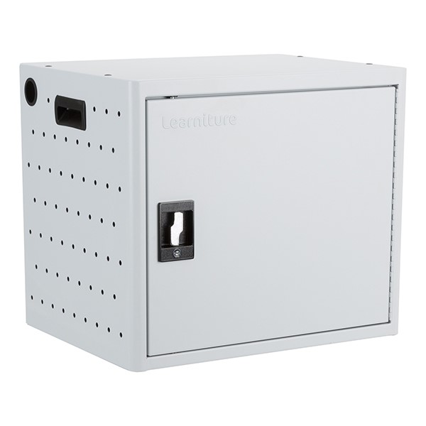 Shapes Series 12-Device Wall-Mount Chromebook, Laptop and Tablet Charging Cabinet - Closed
