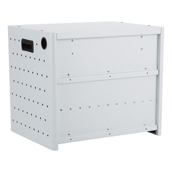 Shapes Series 12-Device Wall-Mount Chromebook, Laptop and Tablet Charging Cabinet - Back