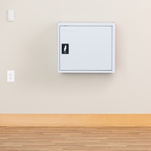 Shapes Series 12-Device Wall-Mount Chromebook, Laptop and Tablet Charging Cabinet - Mounted