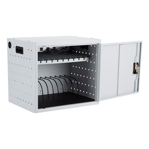 Shapes Series 12-Device Wall-Mount Chromebook, Laptop and Tablet Charging Cabinet