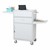Mobile Teacher Desk w/ Side Shelves Open