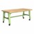 Ideate Series A-Frame Table w/ Butcher Block Top (31" H) - Green Apple