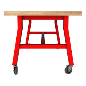 Ideate Series A-Frame Table w/ Butcher Block Top (31" H) - Side