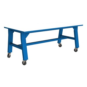 Ideate Series A-Frame Table w/ Whiteboard Top (42" H) - Brilliant Blue