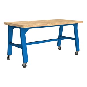 Ideate Series A-Frame Table w/ Butcherblock Top