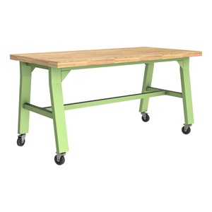 Ideate Series A-Frame Table w/ Butcherblock Top