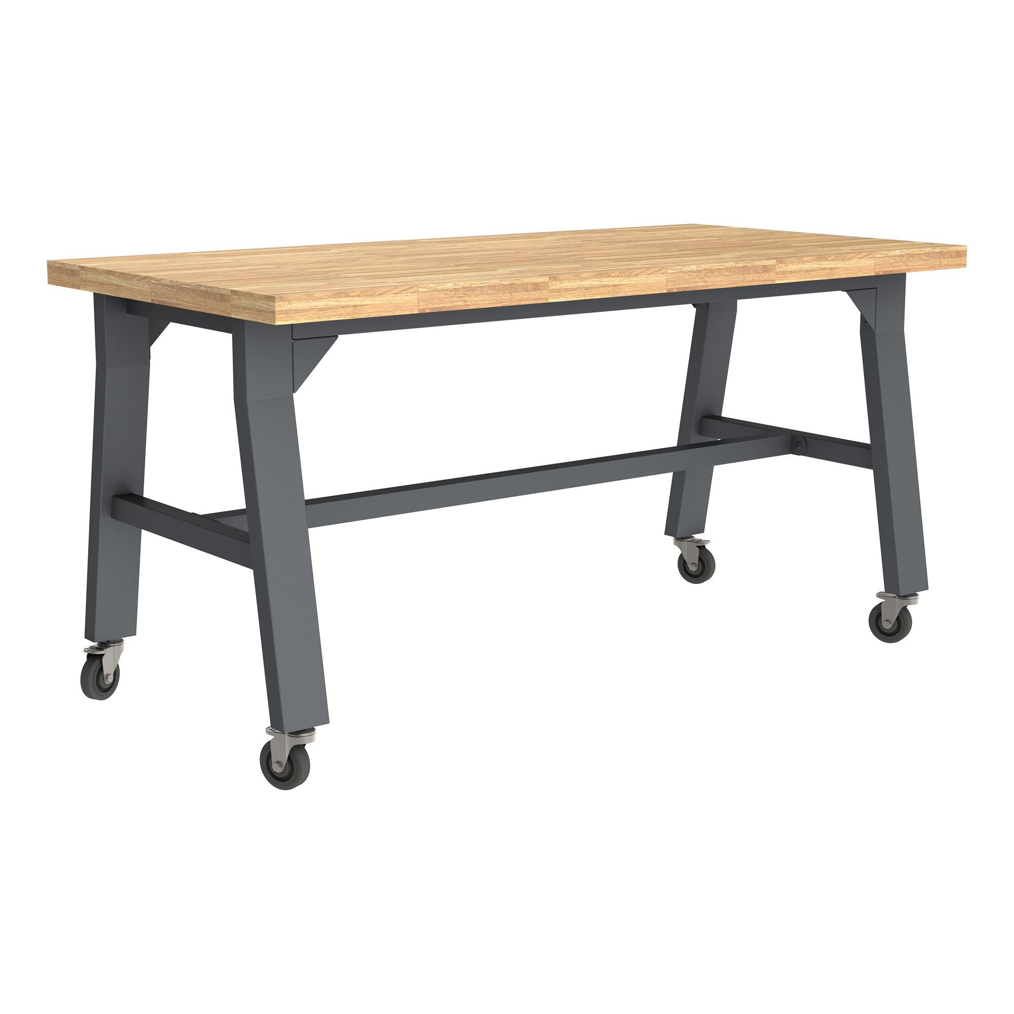 Ideate Series A-Frame Table w/ Butcherblock Top