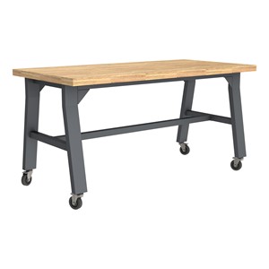 Ideate Series A-Frame Table w/ Butcherblock Top