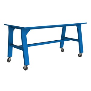 Ideate Series A-Frame Table w/ Whiteboard Top (42" H) - Brillant Blue