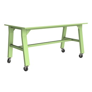 Ideate Series A-Frame Table w/ Whiteboard Top (42" H) - Green Apple