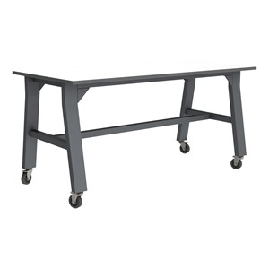 Ideate Series A-Frame Table w/ Whiteboard Top (42" H) - Graphite