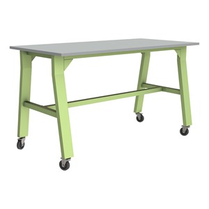 Ideate Series A-Frame Table w/ Laminate Top (42" H) - Green Apple