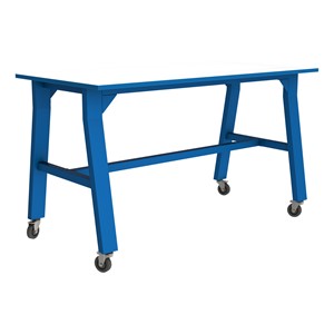 Ideate Series A-Frame Table w/ Whiteboard Top (42" H) - Brilliant Blue