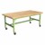 Ideate Series Industrial Table w/ Butcher Block Top (31" H) - Green Apple