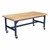 Industrial Table w/ Butcher Block Top - Navy