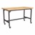 Ideate Series Industrial Table w/ Butcher Block Top (43" H) - Graphite