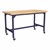 Ideate Series Industrial Table w/ Butcher Block Top (43" H) - Navy