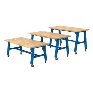 Ideate Series A-Frame Table w/ Butcherblock Top