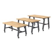 Ideate Series A-Frame Table w/ Butcher Block Top