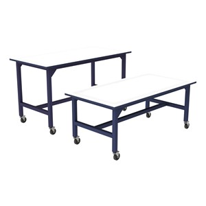 Ideate Series Industrial Table w/ Whiteboard Top