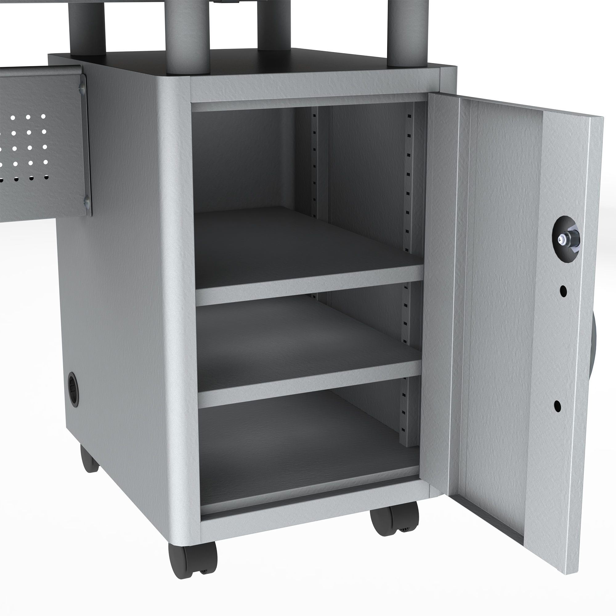 Mobile Teaching Rack Compact Mobile Teacher Desk | School Outfitters