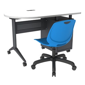 Compact Mobile Teacher Desk (30" H)