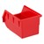 Medium Red Polypropylene Bin (5 1/2" W x 8 5/8" D x 5" H) - Back