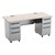 Modern Double Pedestal Teacher Desk (63.5" L)